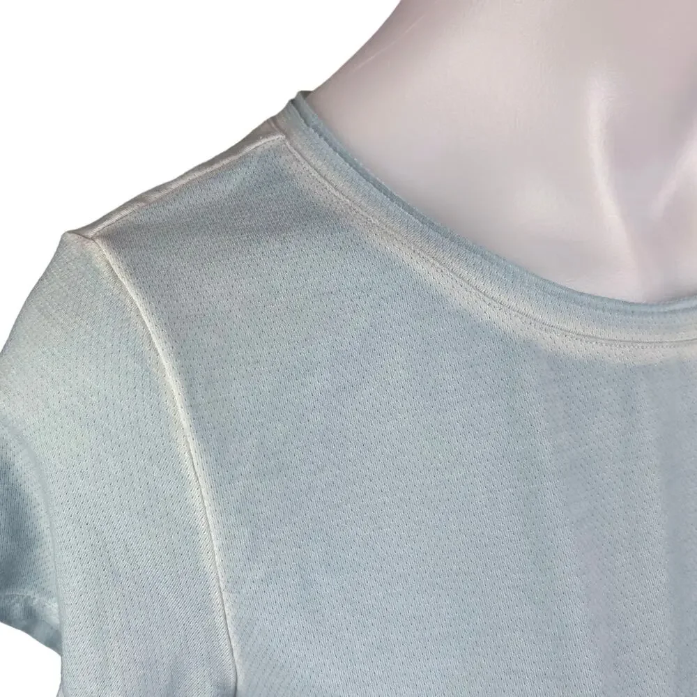 Nike Dri Fit Women's Blue Breathable Crew Neck Short Sleeve Basic T Shirt Size S